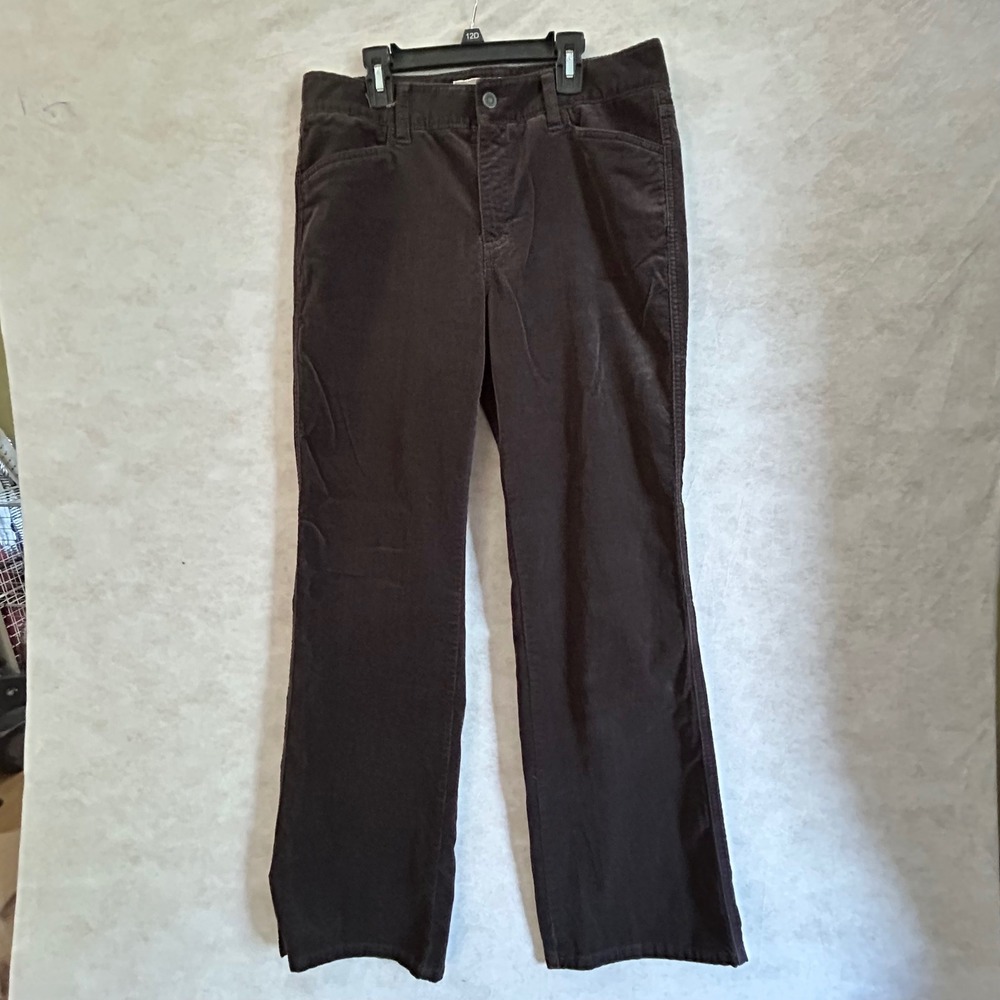 Dockers Collection Women 8 Brown Corduroy Straight Leg Pants 241080010 Ideal Fit